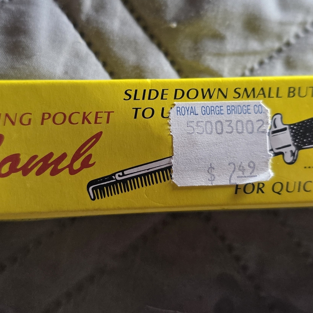 Yellow Pocket Comb